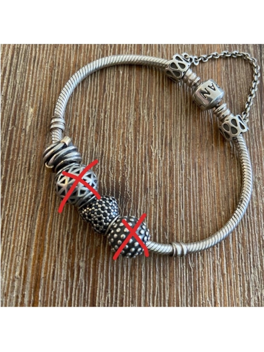 Pandora black pave heart charm